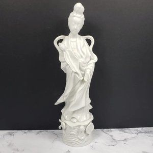 Porcelain Geisha Homco Large 12" Vintage